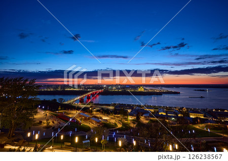 Nught Glow: Kanavinsky Bridge and Alexander Nevsky Cathedral 126238567