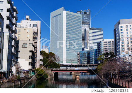 都市風景 横浜 大岡川と野毛の街並み 都市風景 横浜 大岡川と野毛の街並み 126238581