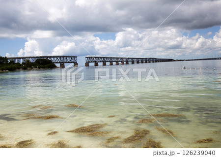 Bahia Honda Rail Bridge connects Bahia Honda Key and Spanish Harbor Key Bahia Honda Rail Bridge connects Bahia Honda Key and Spanish Harbor Key 126239040