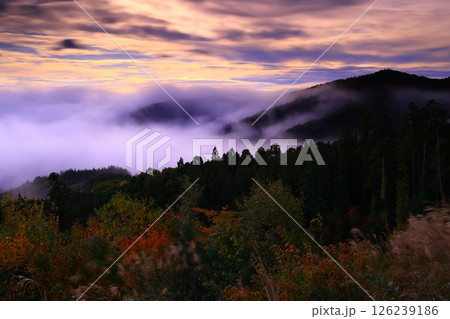 岩手県奥州市　夜明けの風景 126239186