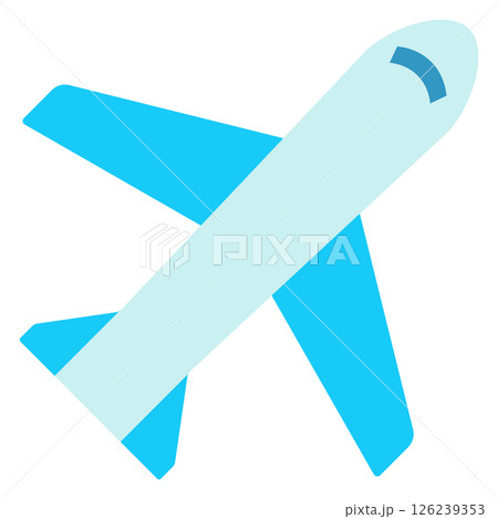 飛行機のアイコンイラスト 126239353