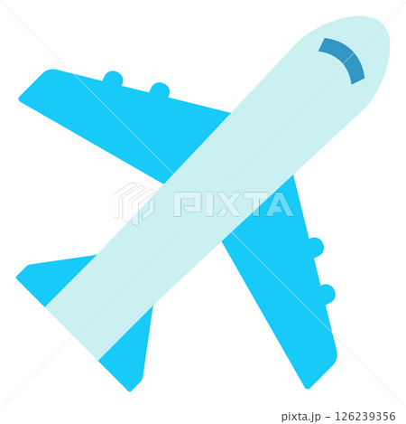 飛行機のアイコンイラスト 飛行機のアイコンイラスト 126239356