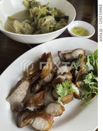 Street foods of Thailand fresh cooking in asian kitchen Street foods of Thailand fresh cooking in asian kitchen 126239868