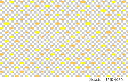 隨機排列的對角線傾斜黃色和橙色扭曲橢圓點圖案條紋 126240204