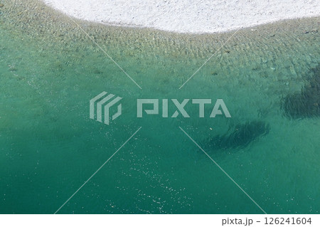 清流に漂う桜の花びら (高知県 仁淀川町) 清流に漂う桜の花びら (高知県 仁淀川町) 126241604