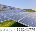 緑に囲まれた太陽光発電所 126241776