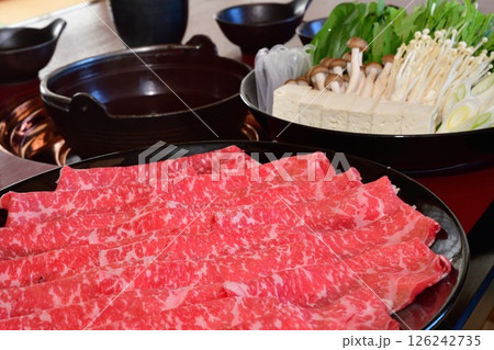 しゃぶしゃぶ牛肉 しゃぶしゃぶ牛肉 126242735