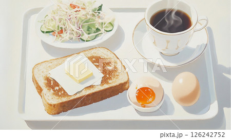 健康的な朝食のメニュー 健康的な朝食のメニュー 126242752