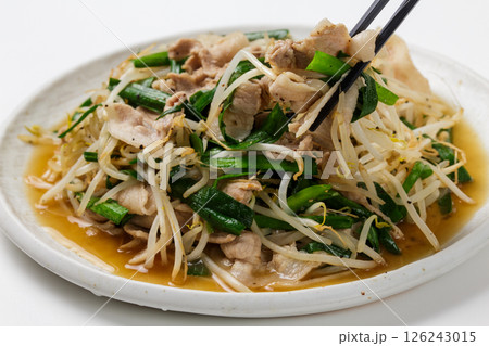 豚ニラもやし炒め 豚ニラもやし炒め 126243015