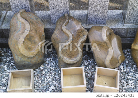金蛇水神社の蛇石 126243433