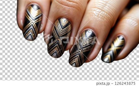 female hands with manicure 126243875