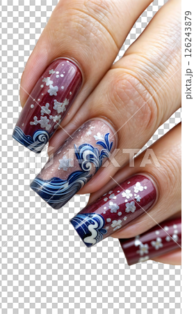 hands with manicure hands with manicure 126243879