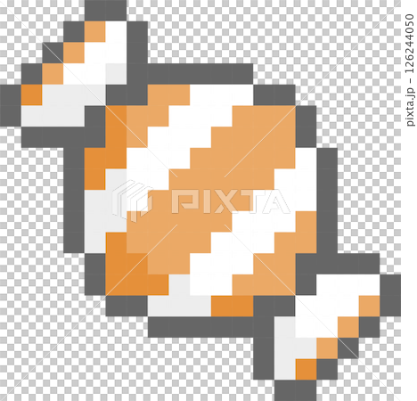 halloween candy 8bit pixel art, flat icon design png illustration 126244050