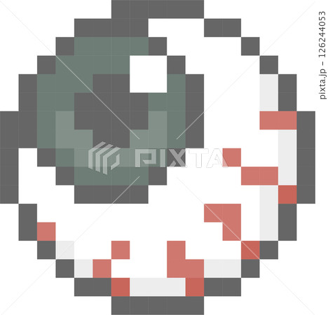halloween eyeball 8bit pixel art, flat icon design png illustration halloween eyeball 8bit pixel art, flat icon design png illustration 126244053