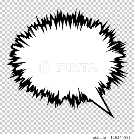 簡單的語音氣泡圖-Spiky 126244581
