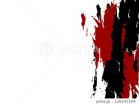 Abstract Vector Black and Red Grunge Brush Stroke Texture Background. illustration vector design. Abstract Vector Black and Red Grunge Brush Stroke Texture Background. illustration vector design. 126245504