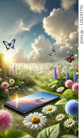 雲のある風景 126245792