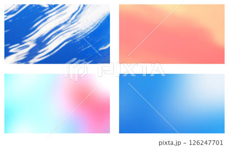 set includes smooth gradients, pastel blends, and a dynamic brushstroke pattern in vivid blue and white abstract background set includes smooth gradients, pastel blends, and a dynamic brushstroke pattern in vivid blue and white abstract background 126247701