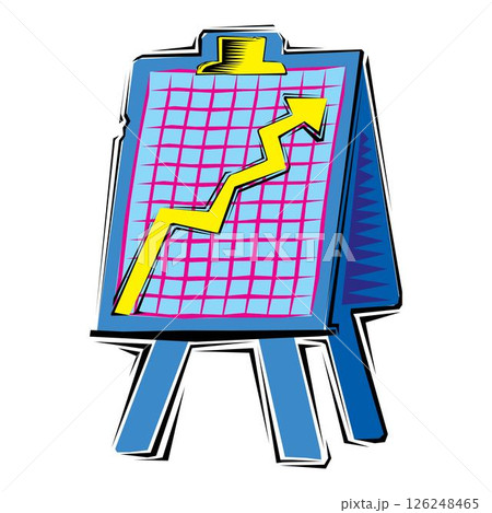 prices increases above the charts design vector illustration 126248465