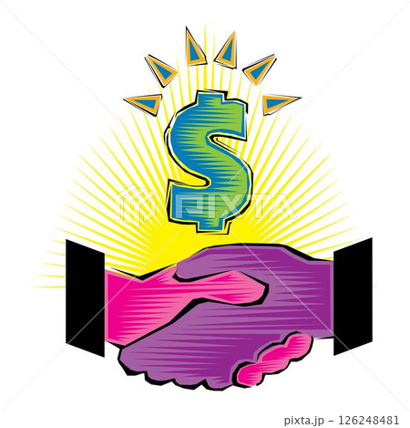 stock photo clip art of business agreement design vector illustration 126248481