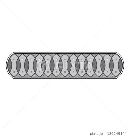 Vintage floral calligraphic floral vignette scroll corners ornamental design elements black  and color set isolated vector illustration 126249144