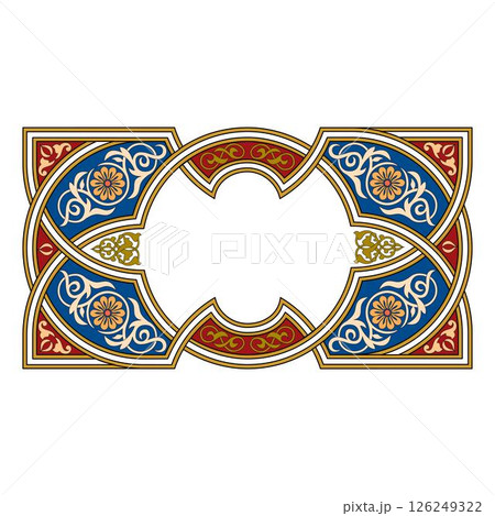 Vintage floral classic calligraphic retro vignette scroll frames ornamental design elements black and color set isolated vector Vintage floral classic calligraphic retro vignette scroll frames ornamental design elements black and color set isolated vector 126249322