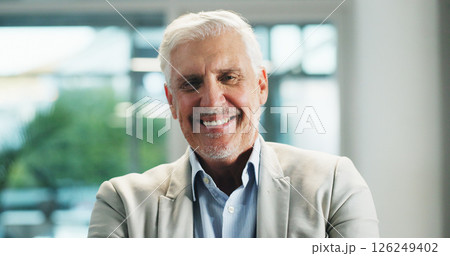 Portrait, business and mature man in office for corporate career, about us and finance consultant. Smile, male person and confident with ambition for financial advisor, asset management and company Portrait, business and mature man in office for corporate career, about us and finance consultant. Smile, male person and confident with ambition for financial advisor, asset management and company 126249402