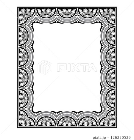 Vintage traditional realistic black and color frames set on white background isolated vector illustration Vintage traditional realistic black and color frames set on white background isolated vector illustration 126250529