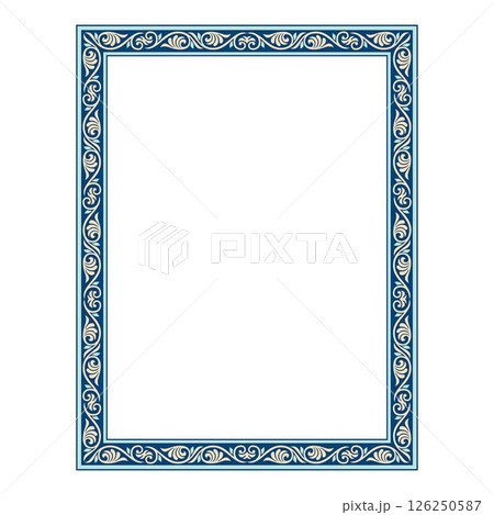 Vintage traditional realistic black and color frames set on white background isolated vector illustration Vintage traditional realistic black and color frames set on white background isolated vector illustration 126250587