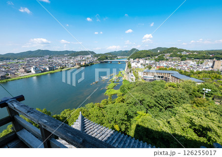 愛知県/ 夏の犬山城 天守からの眺望(景色・風景) 愛知県/ 夏の犬山城 天守からの眺望(景色・風景) 126255017