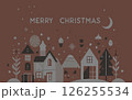 かわいいクリスマスカード　赤色ver  126255534