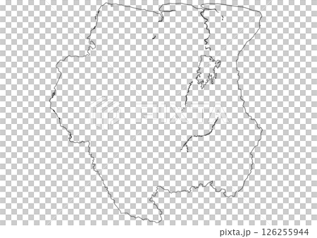 Blank map of Suriname 126255944