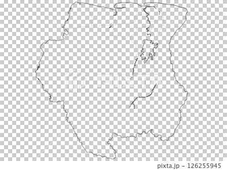 Blank map of Suriname 126255945