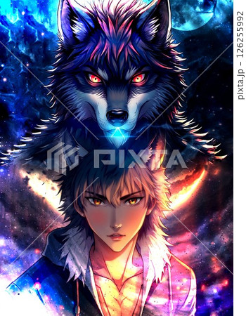 【山月記-追憶のライカンスロープ②】変身願望を抱く青年のイラスト 126255992