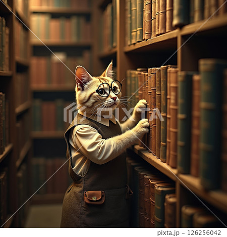 書棚の見張り番 126256042