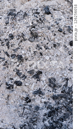 Wood ash texture 126256058