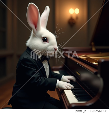 ウサギの音楽会へようこそ 126256164