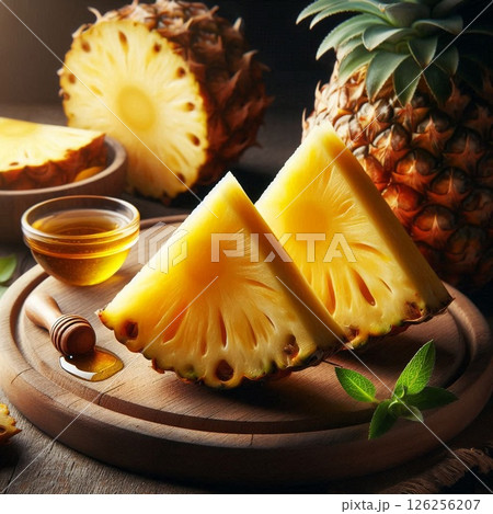 甘さあふれるパイナップル 126256207