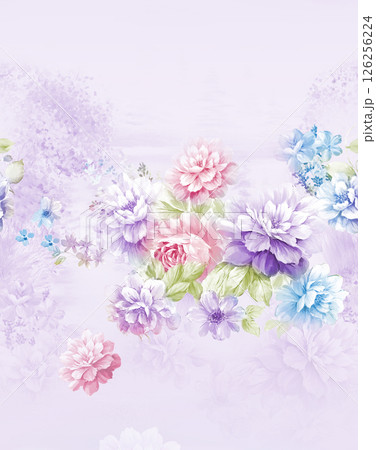 Inspiring Hand Crafted Curly and Floral Motif Art Inspiring Hand Crafted Curly and Floral Motif Art 126256224