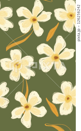 Inspiring Hand Crafted Curly and Floral Motif Art 126256242
