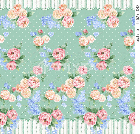 Lush Hand Painted Scroll and Floral Design Creations 126256842