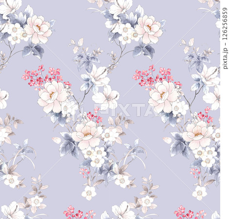 Lush Hand Painted Scroll and Floral Design Creations 126256859