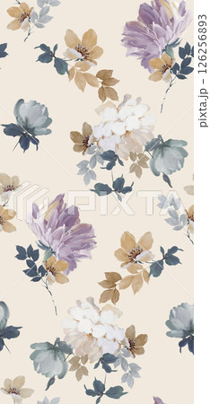 Lush Hand Painted Scroll and Floral Design Creations 126256893