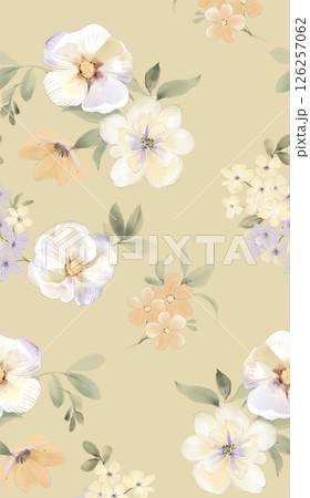 Lyrical Hand Crafted Curly Floral Pattern Graphics Lyrical Hand Crafted Curly Floral Pattern Graphics 126257062