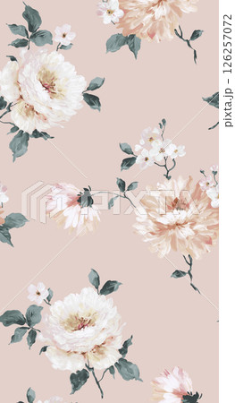 Lyrical Hand Crafted Curly Floral Pattern Graphics Lyrical Hand Crafted Curly Floral Pattern Graphics 126257072