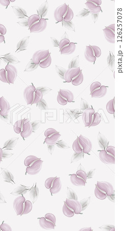 Lyrical Hand Crafted Curly Floral Pattern Graphics Lyrical Hand Crafted Curly Floral Pattern Graphics 126257078