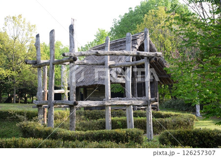 矢瀬遺跡の縄文時代の住居遺構、祭祀遺構 126257307