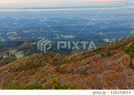 安達太良山・薬師岳展望台から見る二本松方面 安達太良山・薬師岳展望台から見る二本松方面 126258654