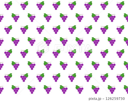 ブドウのシームレスパターン　A-1' 126259730