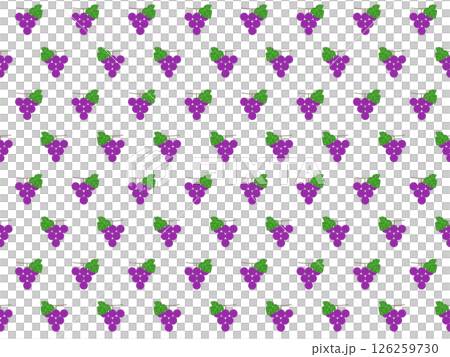 ブドウのシームレスパターン　A-1' 126259730